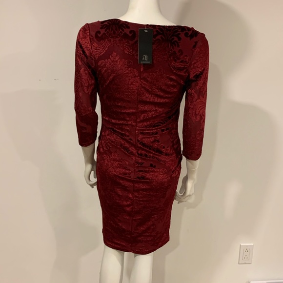 Velour cocktail dress - Picture 4 of 5